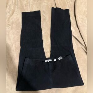 Vince navy blue Suede Trousers